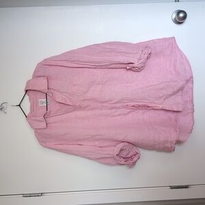 Pink linen shirt
